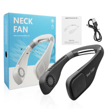 Portable mini hands free bladeless neck fan with 3 speed adjustment